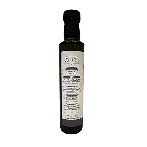 Sutter Buttes 8.5 OZ. GARLIC HERB INFUSED OLIVE OIL FL.
