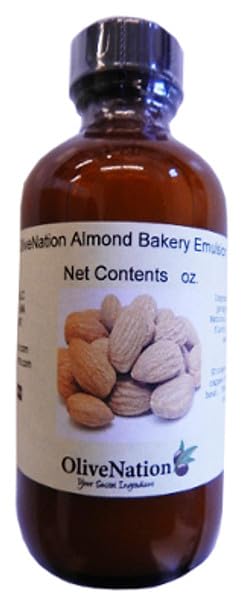 OliveNation Almond Flavor Baking Emulsion, Water Soluble, Kosher, Gluten Free, Vegan, PG-Free