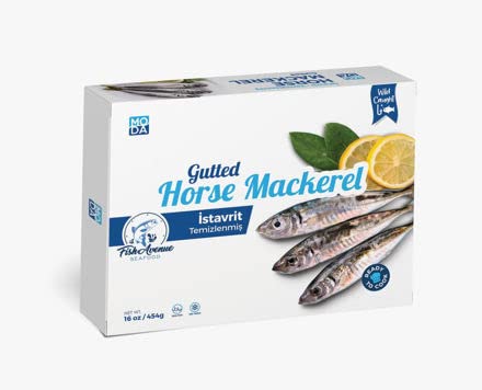 Raykush Art Horse Mackerel - Gutted -16 oz - Wild Caught - Wild Caught