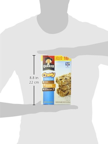 Quaker Pack, 18 Count (Pack 2) Chewy Granola Bars, Variety