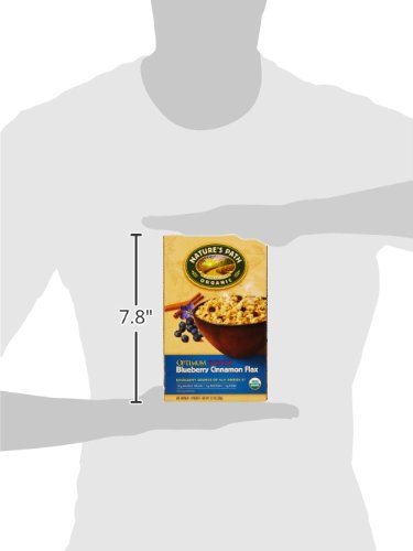 8 Count Nature's Path Organic Instant Hot Oatmeal, Optimum Power, Blueberry Cinnamon Flax