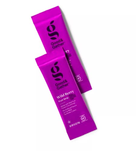 Sattie 25 SET 2 Fruit Strips Wild Berry Fruit Leathers Healthy Snack Made with Real Fruit Puree Concentrate Good