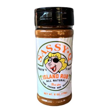Sassy Q South's Finest Island Rub All Natural Spice & Seasoning Mix