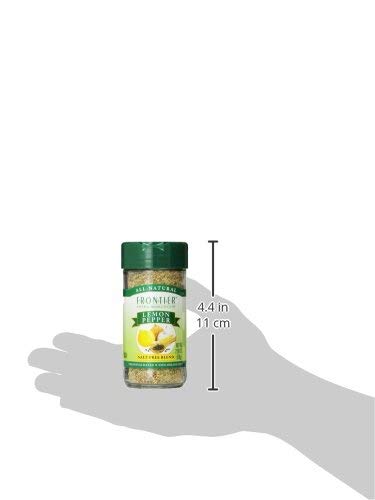 Frontier Seasoning Blends, Salt-Free Lemon Pepper, 2.08-Ounce Bottle
