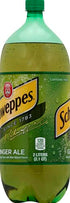 Schweppes 2 Ginger Ale Soda, Liter Bottle