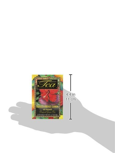 Hawaiian Islands Tea Company Hibiscus Honey Lemon Tropical Green Tea - All Natural, 20 Teabags