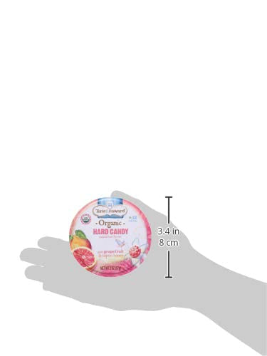 Torie and Howard Organic Hard Candy Tin, 2 Ounce, Pink Grapefruit and Tupelo Honey Flavor
