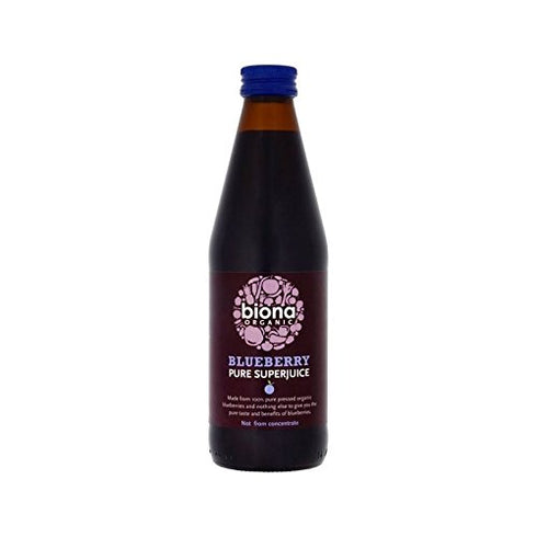 Biona Organic Blueberry Pure Pressed Juice 330ml (Pack of 2)