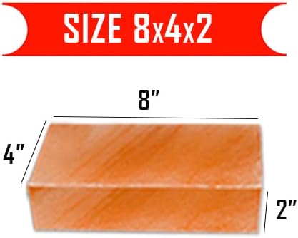 Generic 8x4x2 Pack 2 Himalayan Salt Tiles Foot Bricks Salt Blocks of Detox Bricks