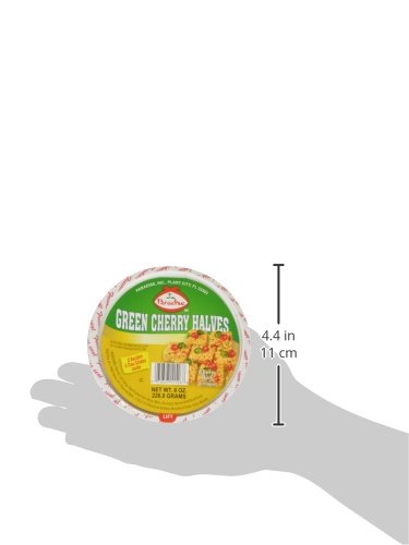 8 Paradise Cherry Halves, Green, Ounce