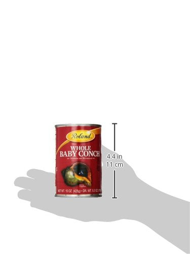 15-Ounce Roland Foods Whole Baby Conch in Water, Specialty Imported Food, Can
