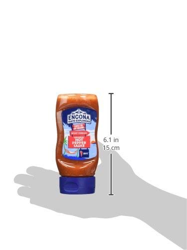 Encona Pack 285 ml(Pack 6) West Indian Hot Pepper Sauce Original Squeezy