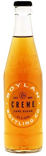 Boylan Bottling Pure Cane Sugar Soda Pop, Cream Soda, 12 oz Glass