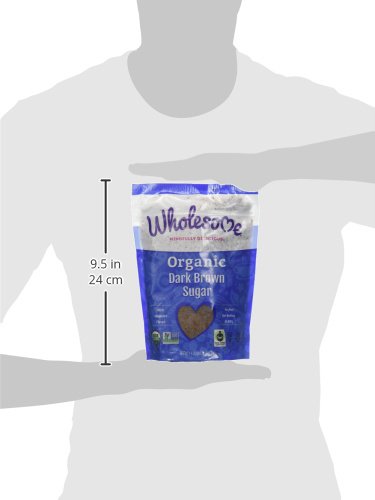 24-Ounce 1 Pack Wholesome Sweeteners Organic Dark Brown Sugar, Fair Trade, Non GMO, Gluten Free & Vegan, Sugar