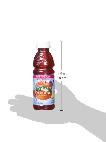 100% 3-Flavor Pack, 10 Oz, (Pack 48) Tropicana Juice Fruit Blend Variety Fl Bottles