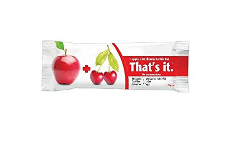 That's It Fruit Bars, Apple and Cherry, Pack of 24 (2 Cases)
