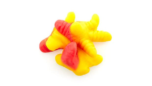 Gummy 2.2 lb (35.2 oz), Gummies, Yupik Chicken Feet, Gluten-Free, Fruity Flavor, Chewy & Colorful, Chicken Feet-Shaped