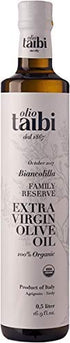 Olio Taibi 16.9 Oz Award-Winning Organic Extra Virgin Olive Oil, Monocultivar "Biancolilla", Single Sourced Sicily