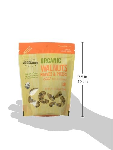 5.5 oz Woodstock Organic Walnuts Halves and Pieces