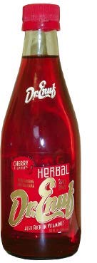 Dr. Enuf Cherry Flavored Drink, 4 Bottles, 8 Ounces Each