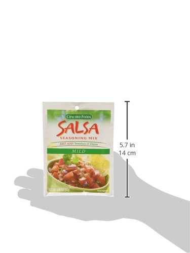 1.06-Ounce Pack 18 Concord Foods Mild Salsa Mix, Pouches (VALUE of Pounces)