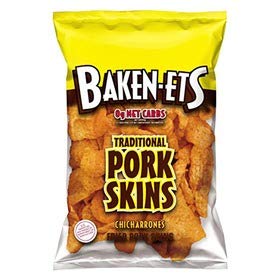 Baken-Ets Expect More Fried Pork Skins Traditional Chicharrones Flavored 3 Oz Pack of
