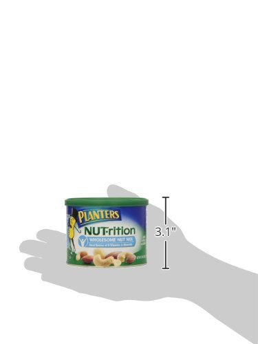 9.75 oz (Pack 3) Planters NUT-rition Wholesome Nut Mix with Cashews, Almonds, and Macadamias, Canister