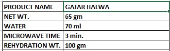 Store 65g KDI Gajar Halwa, Ready to Eat Traditional Indian Carrot Dessert with Dry Fruits, Freeze Dried