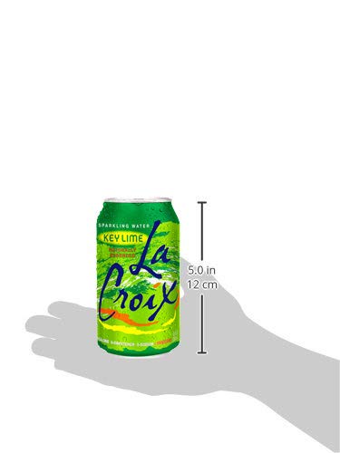 12oz 8 Pack, LaCroix Sparkling Water, Key Lime Flavor, Cans, Naturally Essenced Flavor