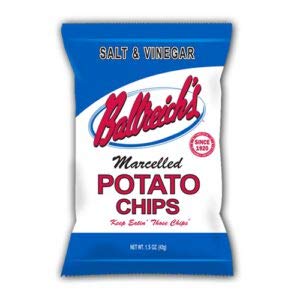Ballreich's Ballreich Snack Food Company Marcelled Potato Chips (Salt & Vinegar), 1.5oz (Pack