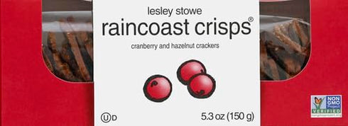 Hazelnut, Cranberry Crisps, 5.3 Ounce, Pack of 1 by Lesley Stowe