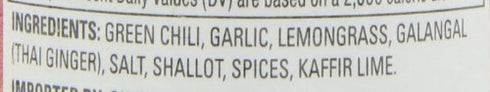 4 (Pack 12) Thai Kitchen Green Curry Paste, Vegan Friendly, Gluten Free, Ounce