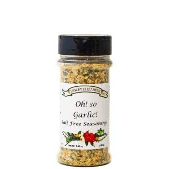 Lesley Elizabeth Oh! So Garlic Salt Free Seasoning All-Natural Garlic Herb Blend for Chicken, Vegetables, Pasta & More