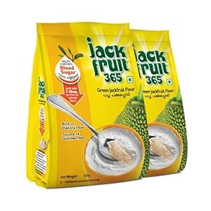SILKRUTE Jackfruit Flour 400 g(Pack of 2)