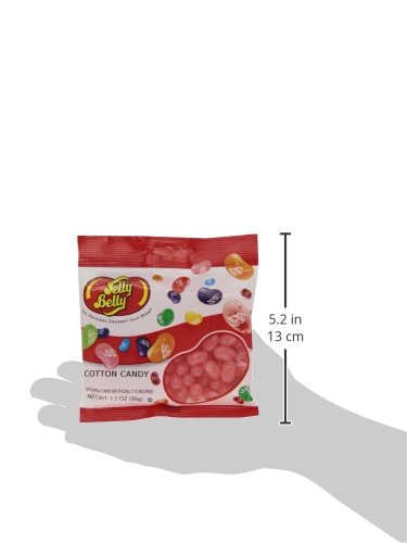 3.5 oz (12 Pack) Jelly Belly Cotton Candy Jelly Beans Bags