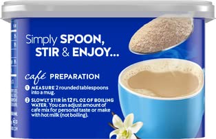 4 oz (Pack 4) package) Maxwell House International Decaf & Sugar Free French Vanilla Caf Style Instant Coffee, Canister