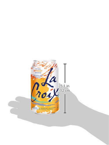 12 oz (Pack 8) La Croix Sparkling Water, Apricot