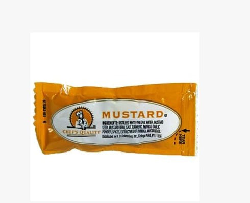 HUBZ Packets, 0.2 Oz, 200 Count, Chef's Quality Mustard Single Serve Certified Kosher Vegan Gluten-Free Cholesterol