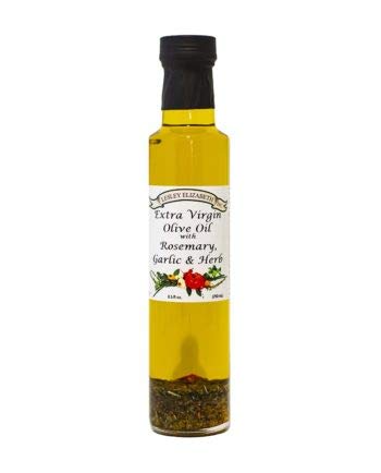 Extra Virgin Olive Oil with Rosemary, Garlic & Herbs, 8.5 FL OZ Cooking & Dipping Oil, KosherMI Certified, Vegan