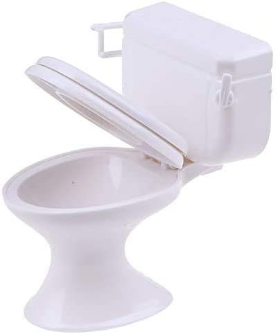 Toilet Cake Toppers | Toilet Cake Decor for Celebrating a Bachelorette Party Cake Decoration (White)