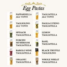 340g 6 pack Giusto Sapore Classic Pappardelle All Vovo Italian Egg Pasta Nest - - Premium Bronze Drawn Durum Wheat