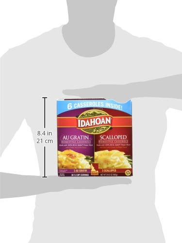 100-Percent Pack 6 (5 Idahoan Au Gratin and Scalloped Homestyle Casserole Potatoes, Made with Gluten-Free Real Idaho