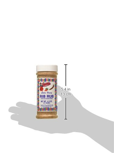 Bolner Fiesta Extra Fancy Rib Rub, 4.5 oz for Delicious Ribs