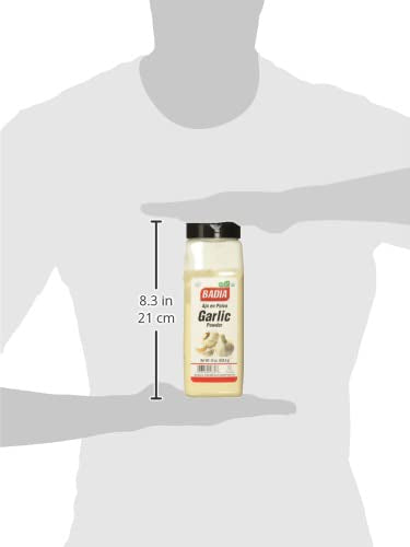16 (Pack 6) Badia Garlic Powder, Kosher, Gluten Free, Ounces