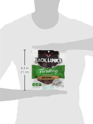 2.85 (Pack 4) Jack Links MSG Free Turkey Jerky, Original, Ounce