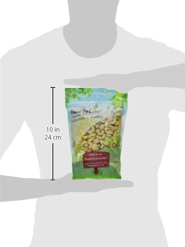 1 W240, Food to Live Cashew Nuts, Pound - Large Size Whole Nuts, Unsalted, Kosher, Raw, Vegan, Bulk