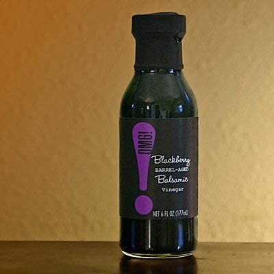 177ml/6oz OMG! Oils: Gourmet Blackberry Barrel-Aged Balsamic Vinegar (Perfect for Dipping, Marinades, Glazing