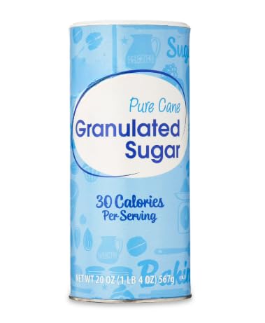 Generic Premium Granulated Sugar in Easy-Pour Canister, 20 oz, (1 Pack)
