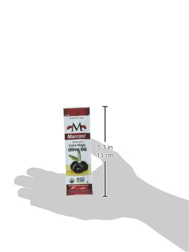 Marconi Organic Extra Virgin Olive Oil, Pack of 25 for Culinary Use