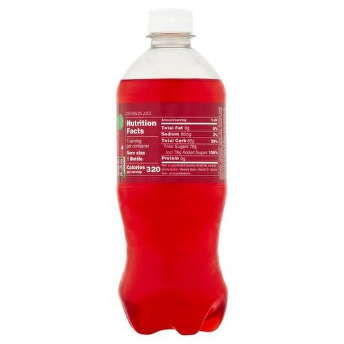 20 oz. (12, Welch's fl. Sparkling Soda Bottle Strawberry)